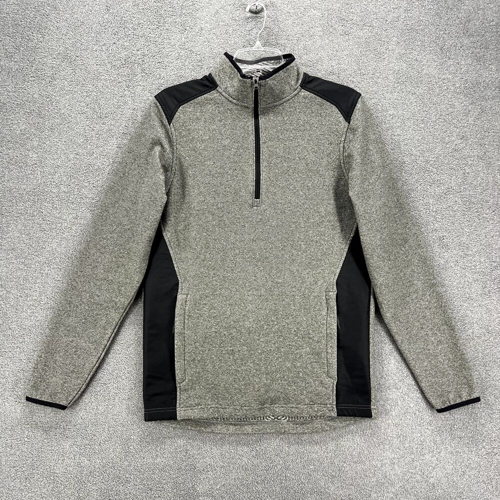 Under Armour Sweater Mens Small Gray Pullover Loose Cold‎ gear pocket